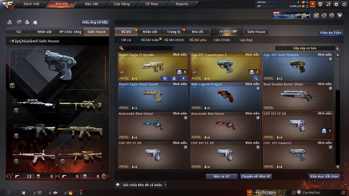 shop acc cf uy tin gia re